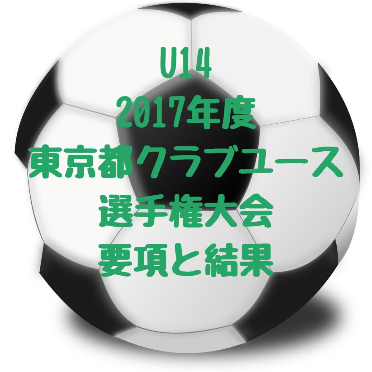 Cy 東京都クラブユースサッカー U14選手権大会 18 要項と結果