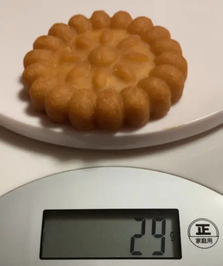 ハニーブロッサムクッキー重さ